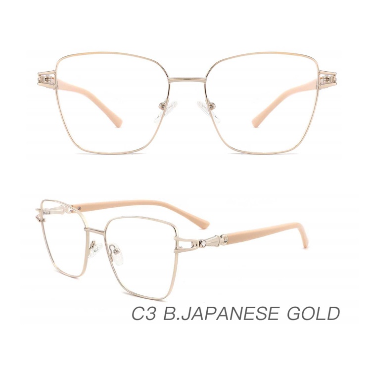 Metal optical frame clip-on