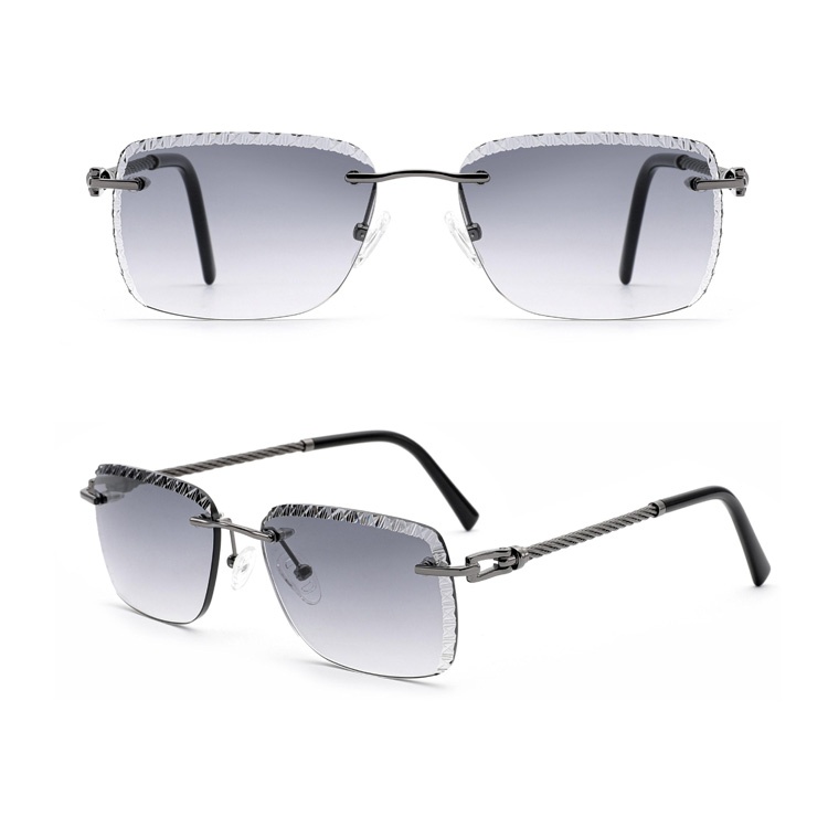 Rimless sunglasses
