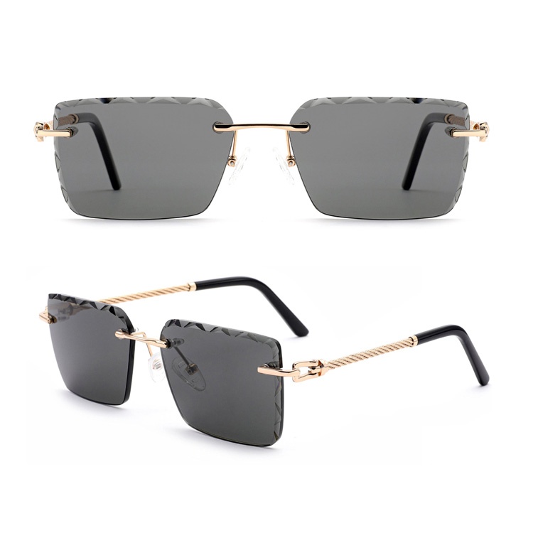 Rimless sunglasses