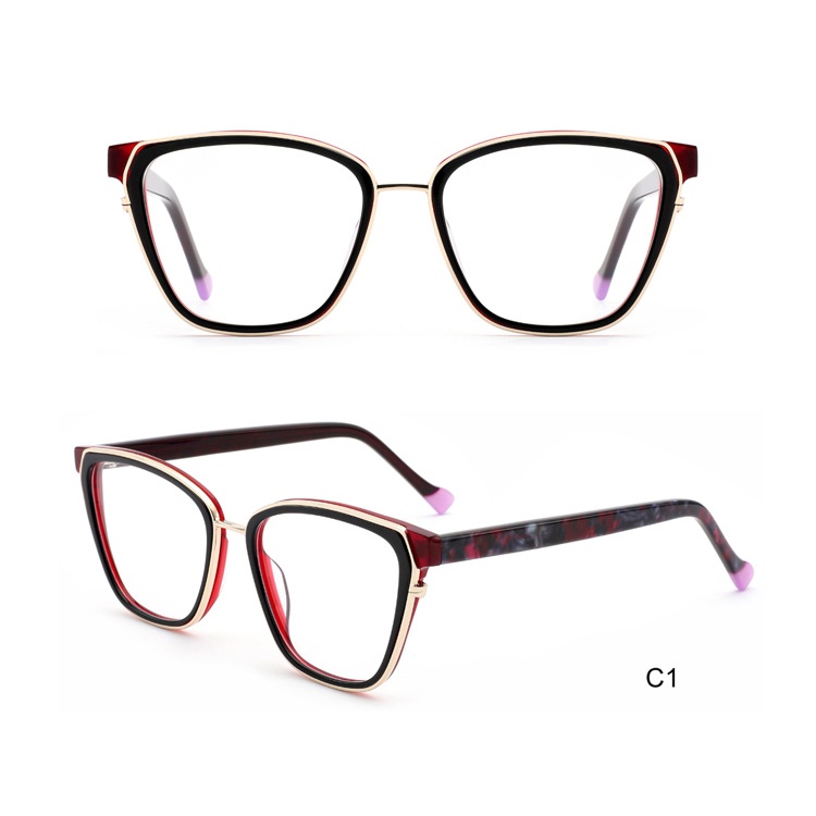 combination of acetate and metal optical frame