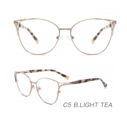 Metal optical frame clip-on