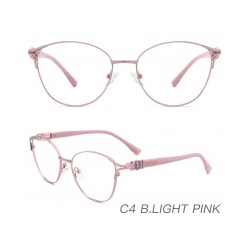 Metal optical frame clip-on